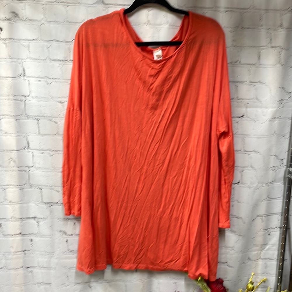 Bubble B coral dolman tunic 3XL top